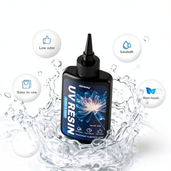 Akisey UV Resin Clear Fast Curing for Crafts Jewelry-5