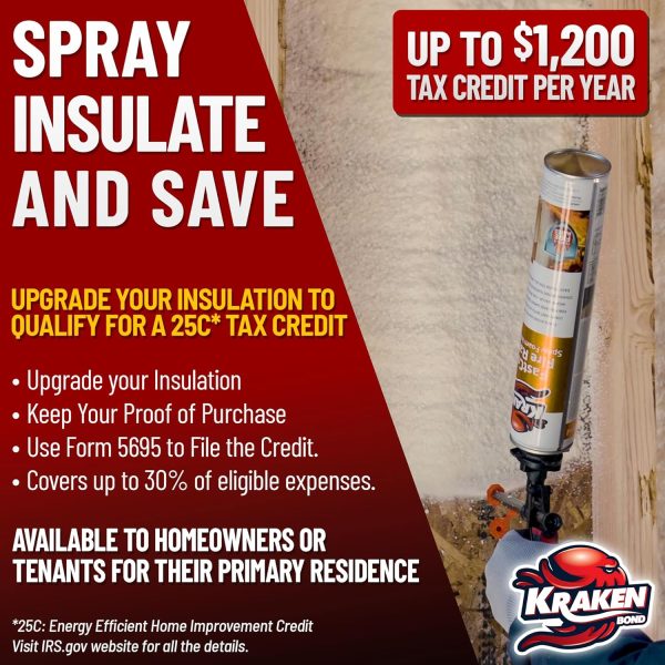 Kraken Bond Spray Foam Insulation Kit Fire Rated-3