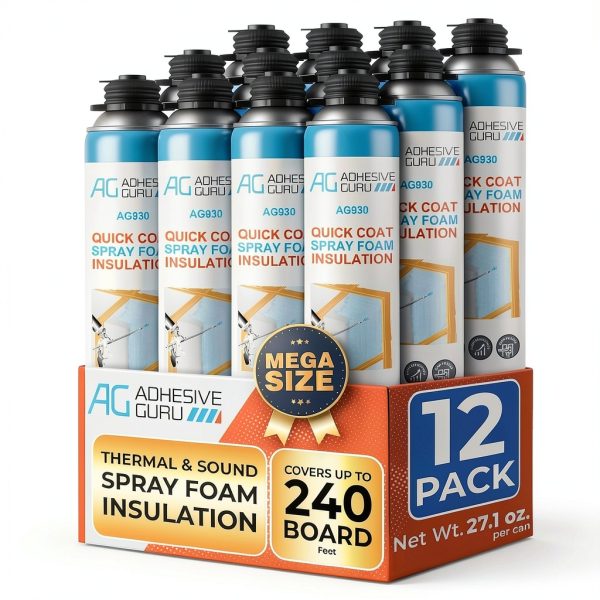 Adhesive Guru Insulation Foam Polyurethane Thermal Sound DIY-0