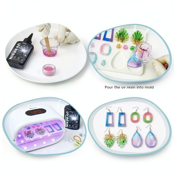 Akisey UV Resin Clear Fast Curing for Crafts Jewelry-4