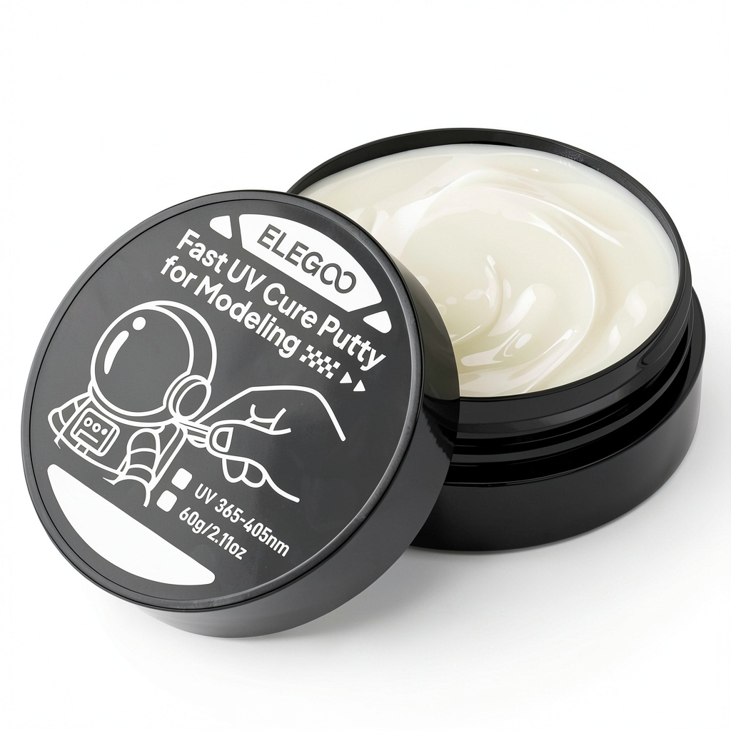 ELEGOO UV adhesive applied to a 3D printed model