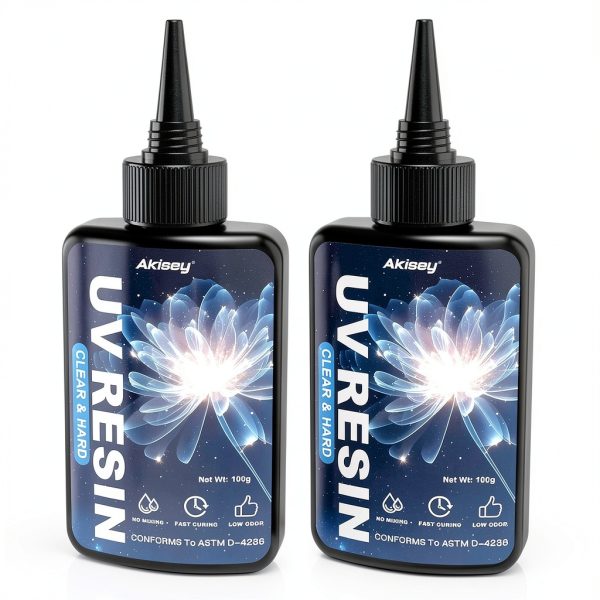 Akisey UV Resin Clear Fast Curing for Crafts Jewelry-0