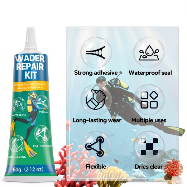 Bondtech Waterproof Adhesive Wader Repair Kit Flexible Seal-1