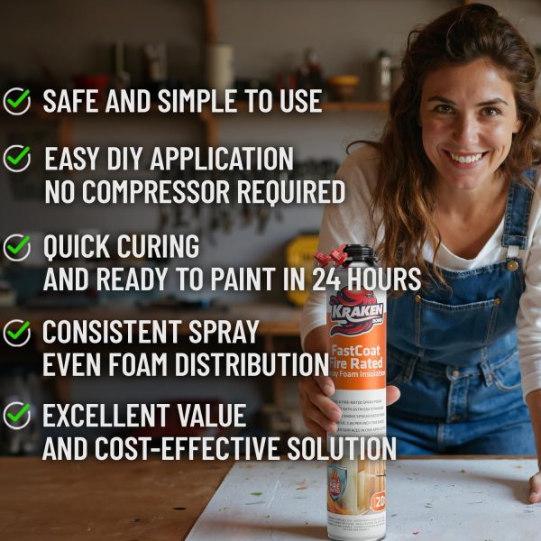 Kraken Bond Spray Foam Insulation Kit Fire Rated-2