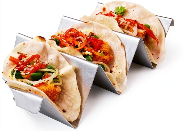 Stainless Steel Taco Holder Set 4 AT2018708-2