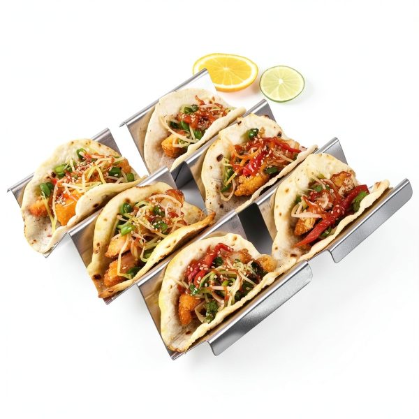 Stainless Steel Taco Holder Set 4 AT2018708-3