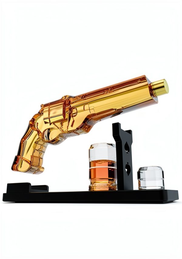 Whiskey Decanter Kollea Glass Gun Design for Men-3