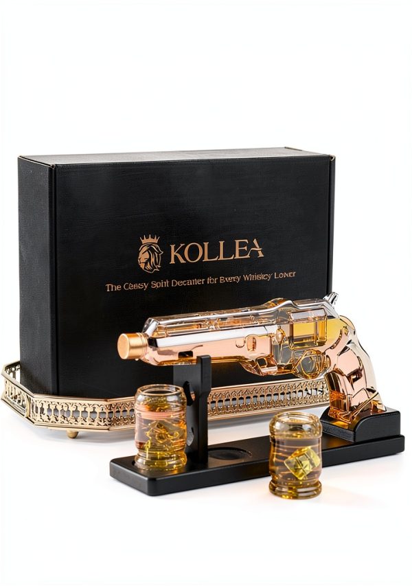 Whiskey Decanter Kollea Glass Gun Design for Men-7