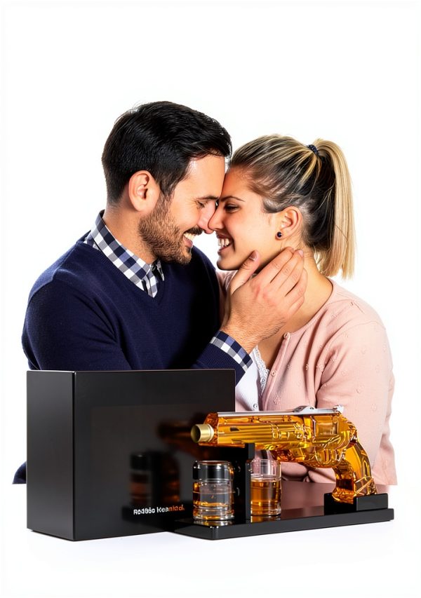 Whiskey Decanter Kollea Glass Gun Design for Men-6