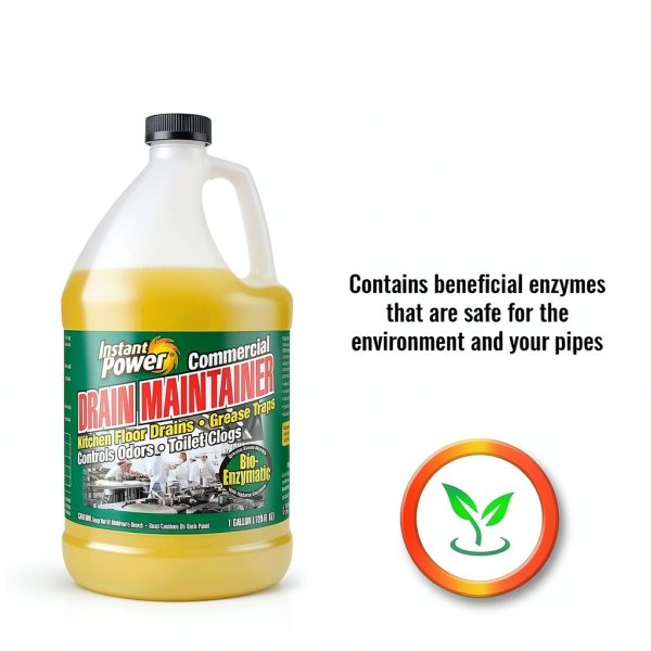 Instant Power Drain Maintainer 1 Gallon Enzyme Cleaner Scotch Corp-5