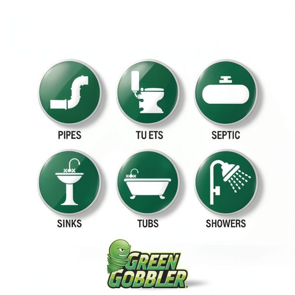 Drain Cleaner Green Gobbler 1 Gallon Gel Grease & Hair Clog Remover-6